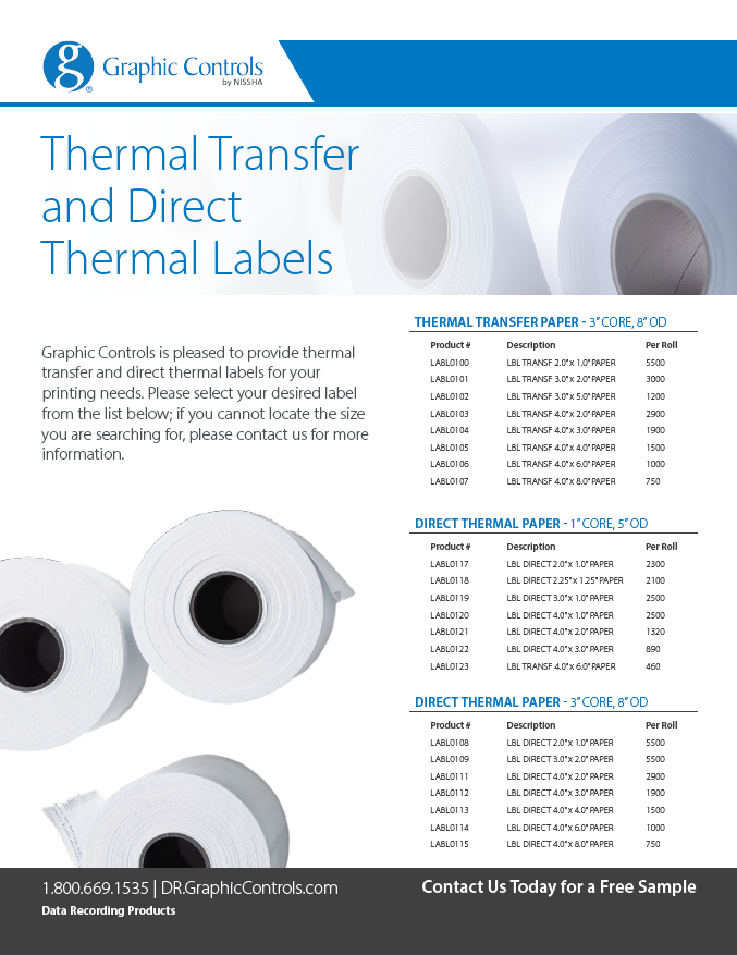 <p>Thermal Transfer and Direct Thermal Labels</p>